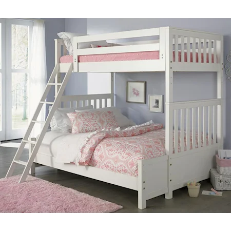 Transitional Twin Over Full Bunkbed